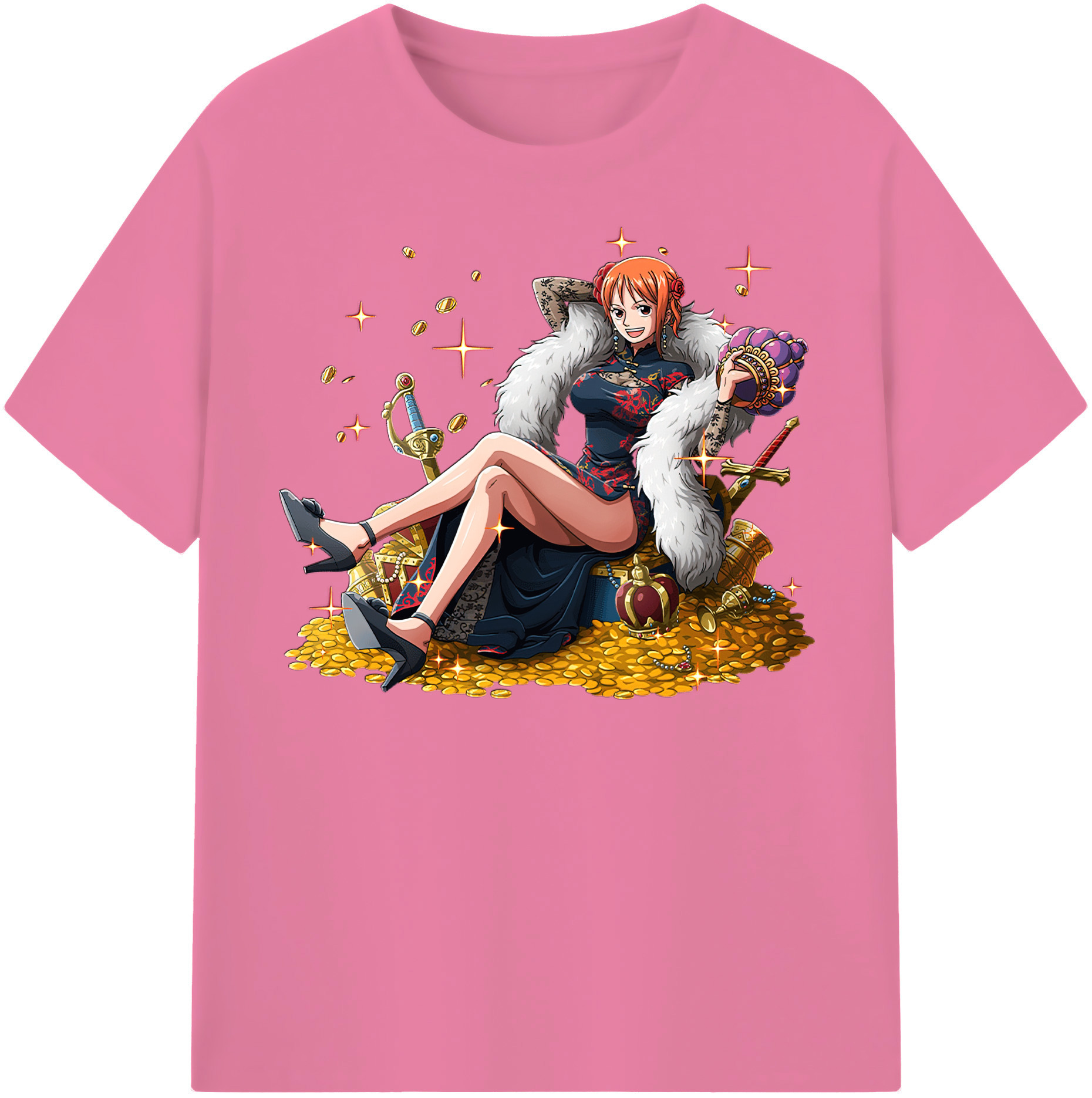 ワンピース ナミ ONE PIECE Nami 綿100％半袖Tシャツ（フロントプリント）